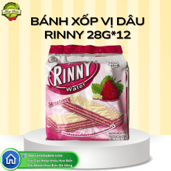 BÁNH XỐP VỊ DÂU RINNY 28G*12