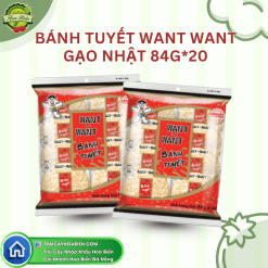 BÁNH TUYẾT WANT WANT GẠO NHẬT 84G*20