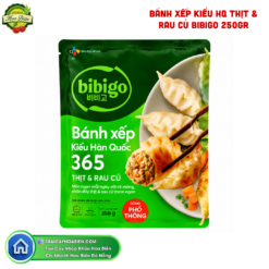BÁNH XẾP KIỂU HQ THỊT & RAU CỦ BIBIGO 250GR