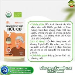 Bún gạo sấy khô Hoa Nắng 400g từ gạo hữu cơ