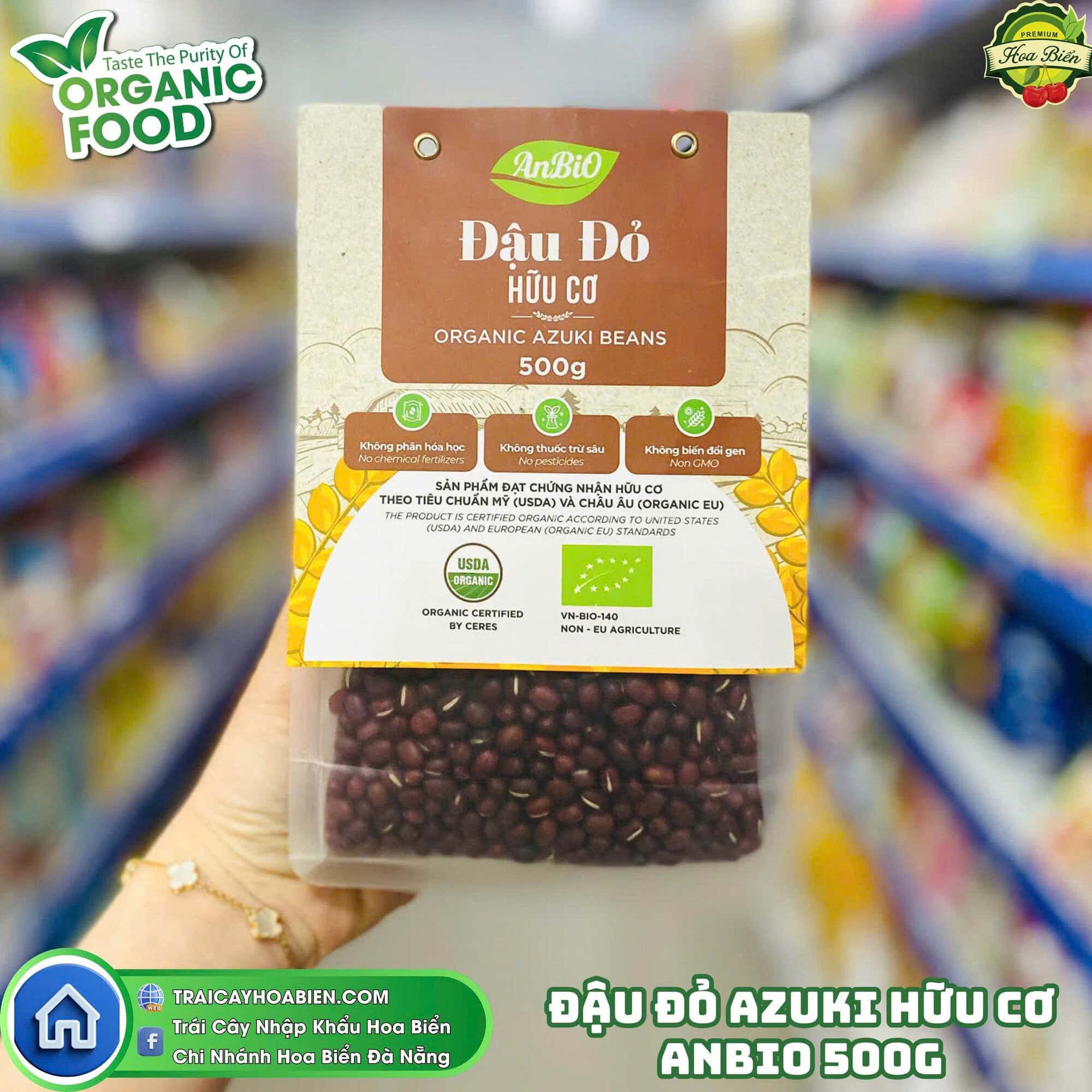Đậu đỏ Azuki hữu cơ AnBiO