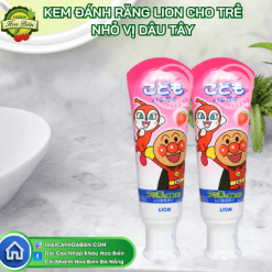 Kem đánh răng Lion cho trẻ nhỏ vị dâu tây