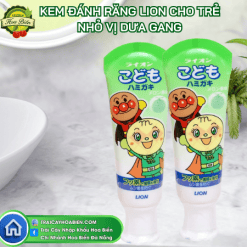 Kem đánh răng Lion cho trẻ nhỏ vị dưa gang