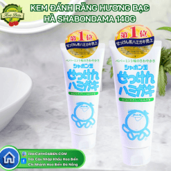 Kem đánh răng Shabondama hương bạc hà