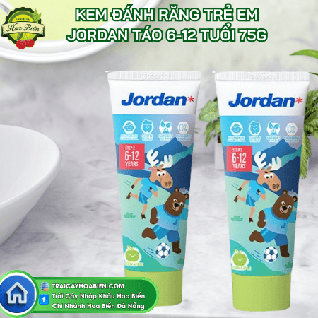 390 Kem Đánh Răng Jordan Táo Cho Trẻ Em