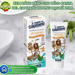 Kem Đánh Răng Pasta Del Capitano Cho Bé 3+ Hương Bạc Hà