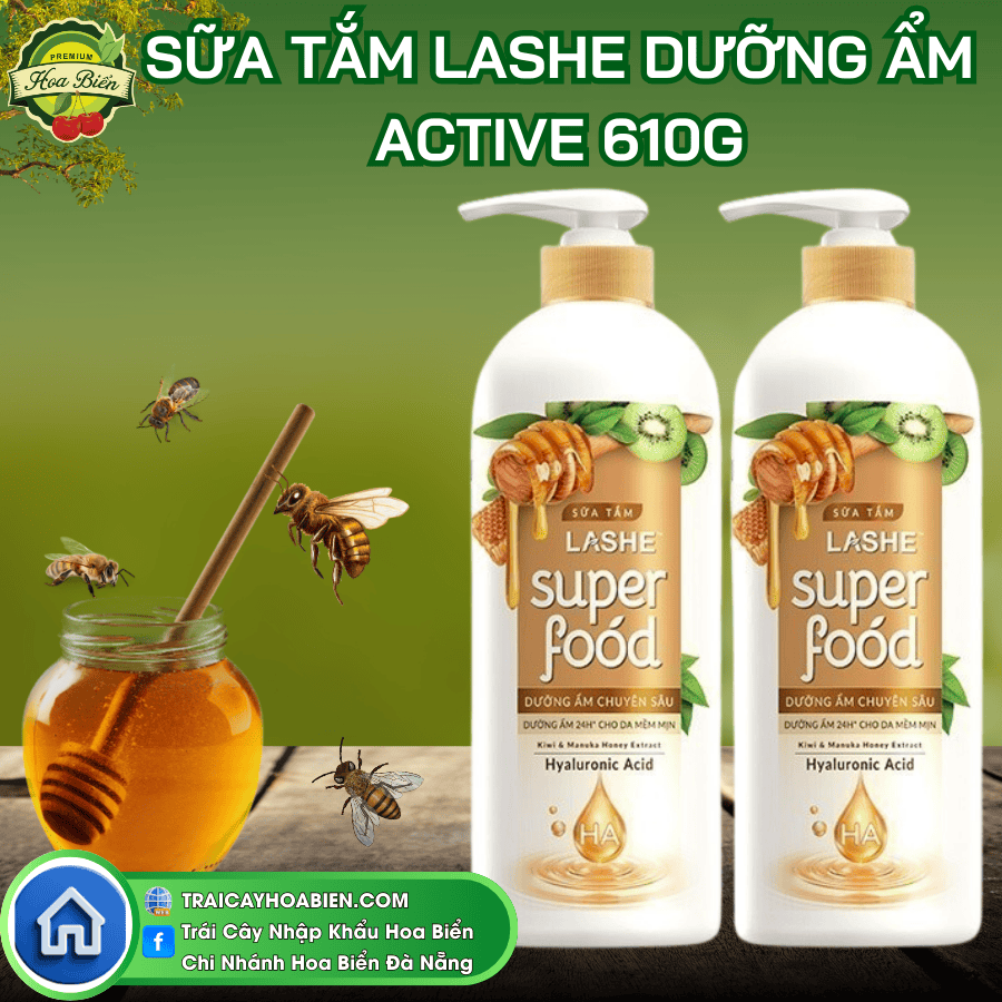 62 Sữa tắm Lashe Dưỡng ẩm Active