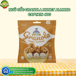 NGŨ CỐC GRANOLA HONEY ALMOND CAPTAIN 40G