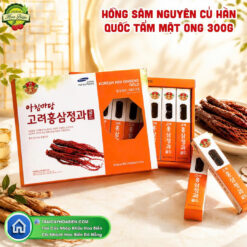 HỒNG SÂM NGUYÊN CỦ HÀN QUỐC TẨM MẬT ONG 300G