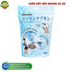 KHĂN GIẤY NÉN NIKKORI 50 CÁI