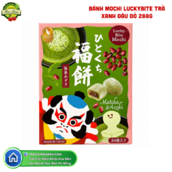 BÁNH MOCHI LUCKYBITE TRÀ XANH ĐẬU ĐỎ 288G