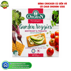 BÁNH CRACKER CỦ DỀN VÀ CÀ CHUA ORGRAN 125G