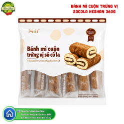 BÁNH MÌ CUỘN TRỨNG VỊ SOCOLA HESHAN 360G