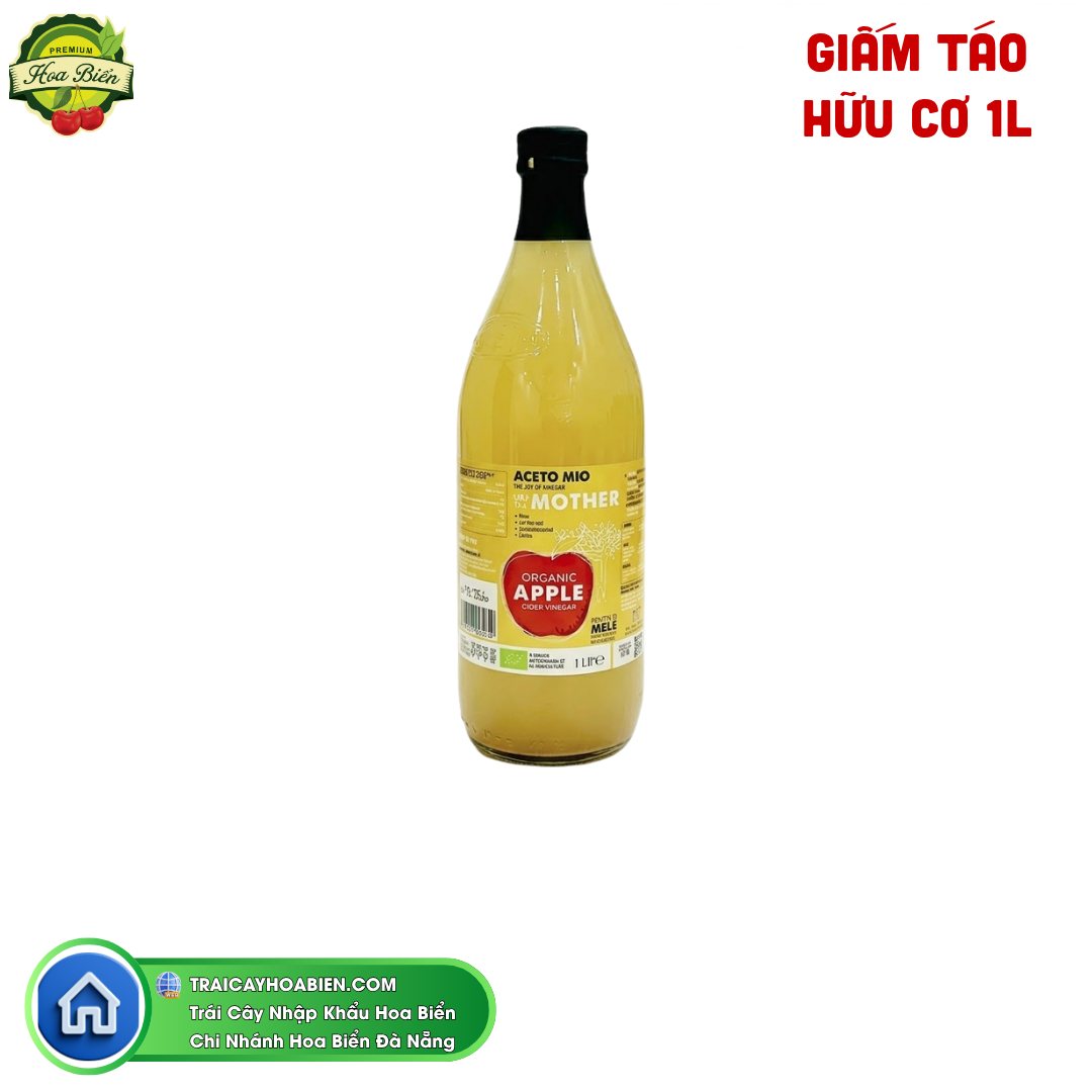 Trái cây Hoa Biển GIẤM TÁO HỮU CƠ 1L