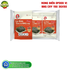 RONG BIỂN OFOOD VỊ BBQ CAY 15G 3Gx5G