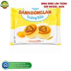 BÁNH BÔNG LAN TRỨNG SỮA WEISIEL 360G