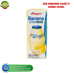 SỮA BINGGRAE CHUỐI ÍT ĐƯỜNG 200ML