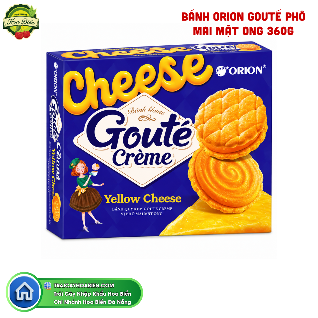 Trái cây Hoa Biển BÁNH ORION GOUTÉ PHÔ MAI MẬT ONG 360G