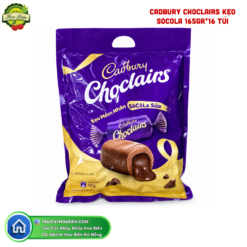 CADBURY CHOCLAIRS KẸO SOCOLA 165GR*16 TÚI