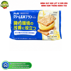 BÁNH QUY GẠO LỨT VỊ SỮA ĐẬU NÀNH KEM TRỨNG ASAHI 72g