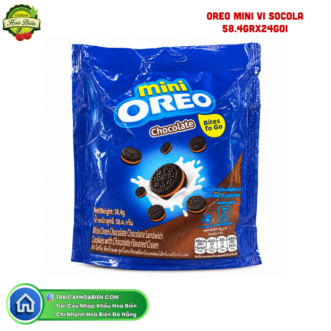 Trái cây Hoa Biển OREO MINI VI SOCOLA 58.4GRX24GOI