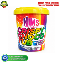 SOCOLA TRẮNG NIMS GIÒN TAN CHẢY RAINBOW 250GR