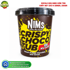 SOCOLA ĐEN NIMS GIÒN TAN CHẢY HẠT CHỮ N CEREAL 250GR