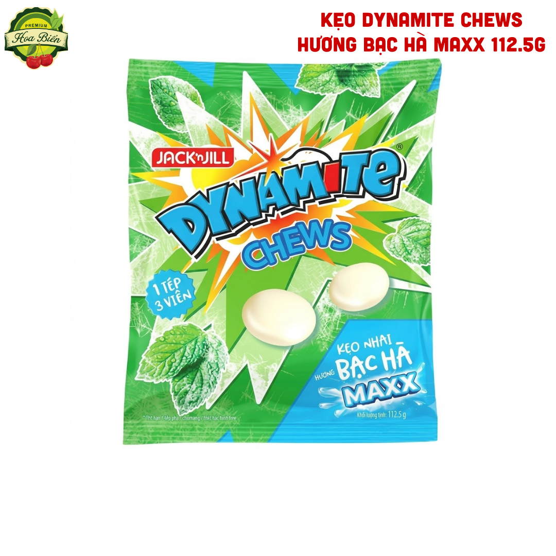 Trái cây Hoa Biển KẸO DYNAMITE CHEWS HƯƠNG BẠC HÀ MAXX 112.5G