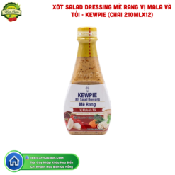 XỐT SALAD DRESSING MÈ RANG VỊ MALA VÀ TỎI - KEWPIE (CHAI 210MLX12)