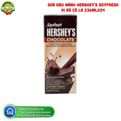 SỮA ĐẬU NÀNH HERSHEY'S SOYFRESH VỊ SÔ CÔ LA 236MLX24