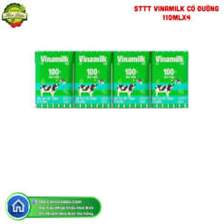 STTT VINAMILK CÓ ĐƯỜNG 110MLx4