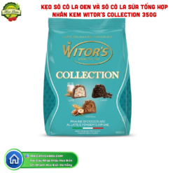 KẸO SÔ CÔ LA ĐEN VÀ SÔ CÔ LA SỮA TỔNG HỢP NHÂN KEM WITOR'S COLLECTION ITALIAN COFFEE-BREAK MILK AND DARK CHOCOLATE PRALINES WITH CREAMY FILLING 350G