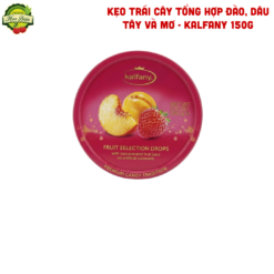 KẸO TRÁI CÂY TỔNG HỢP ĐÀO, DÂU TÂY VÀ MƠ - KALFANY 150G