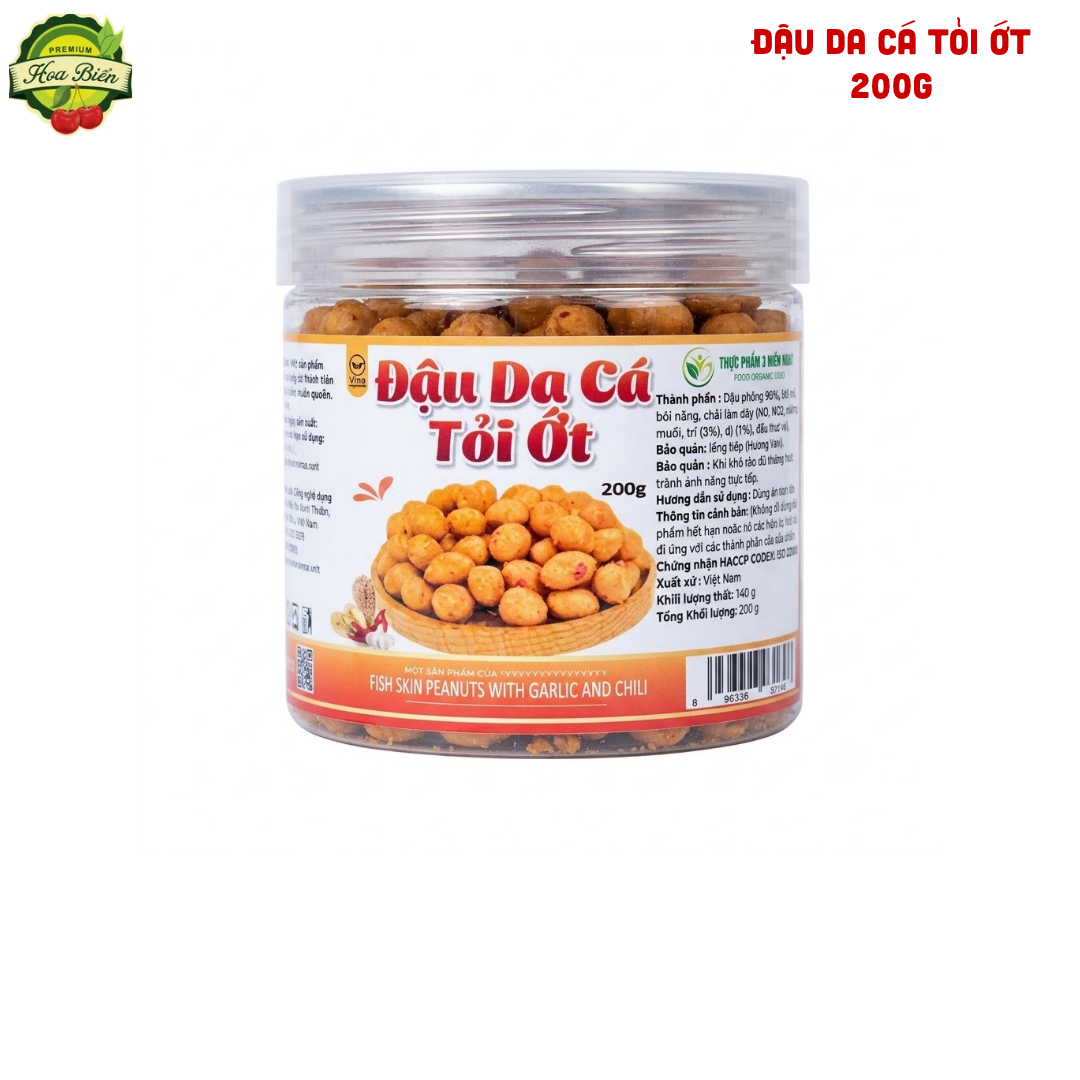 Trái cây Hoa Biển ĐẬU DA CÁ TỎI ỚT 200G