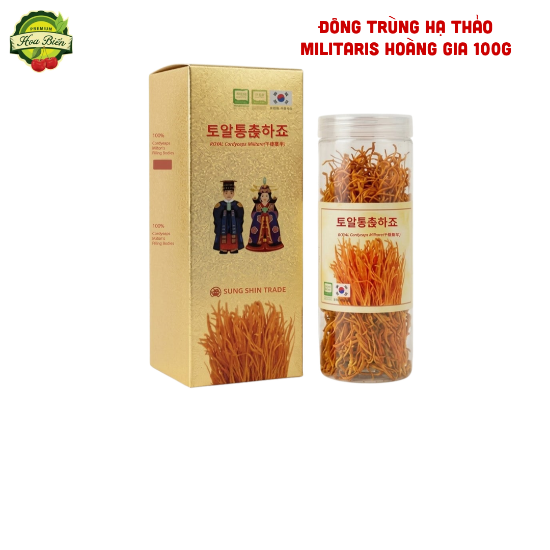 Trái cây Hoa Biển ĐÔNG TRÙNG HẠ THẢO MILITARIS HOÀNG GIA 100G