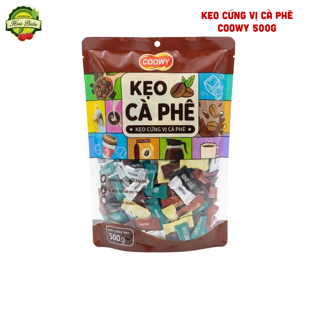 Trái cây Hoa Biển KẸO CỨNG VỊ CÀ PHÊ COOWY 500G