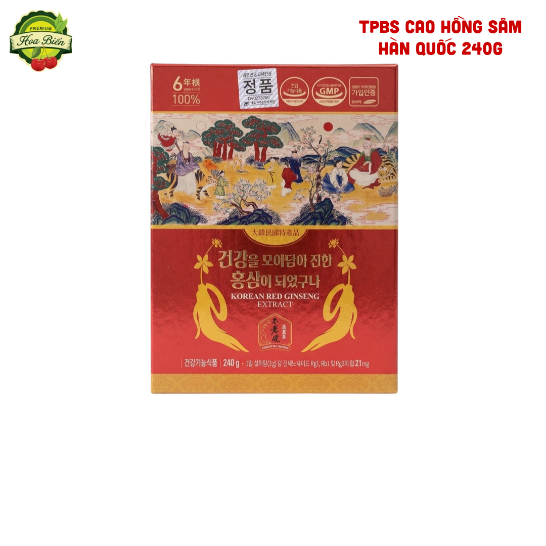 Trái cây Hoa Biển TPBS CAO HỒNG SÂM HÀN QUỐC 240G