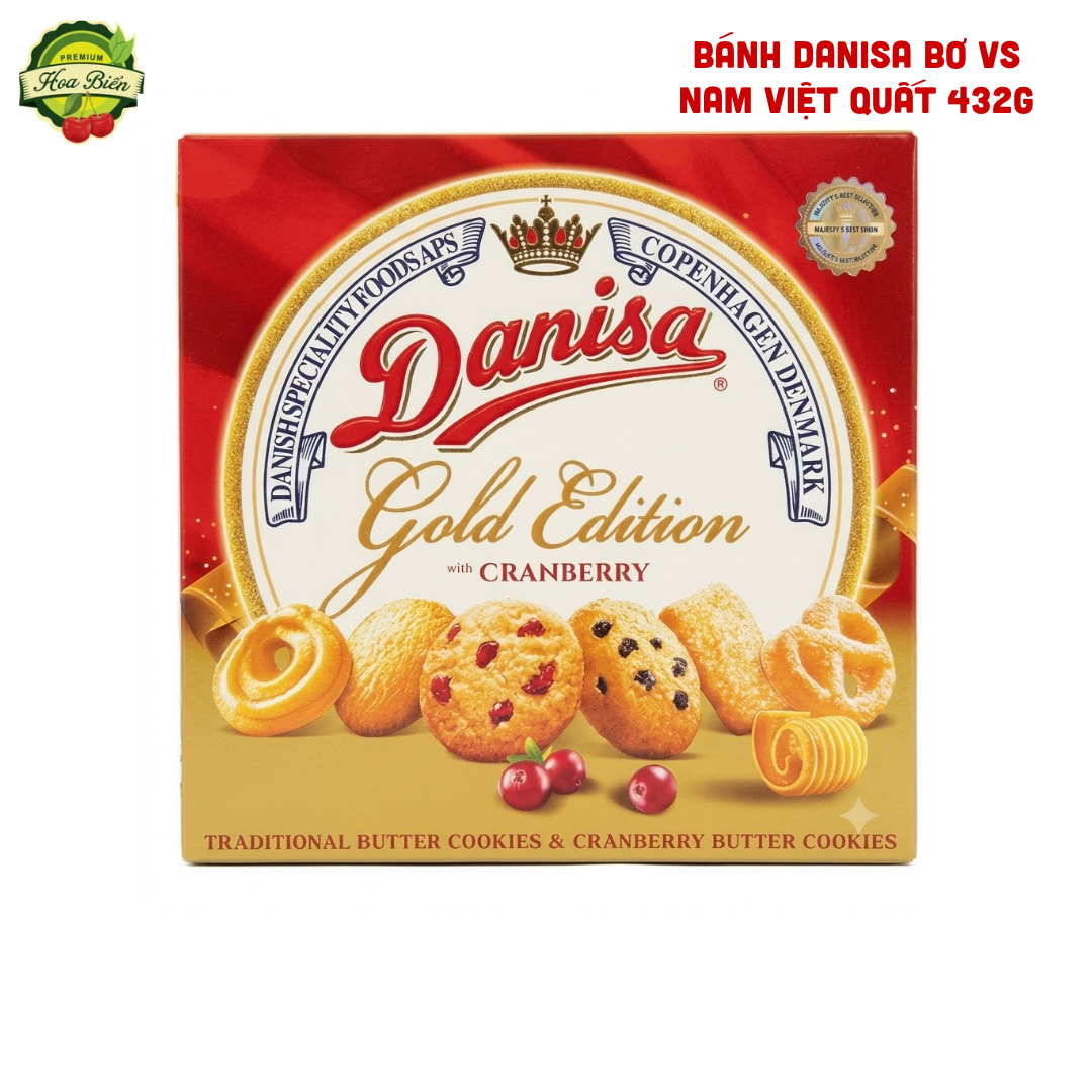 Trái cây Hoa Biển BÁNH DANISA BƠ VS NAM VIỆT QUẤT 432G