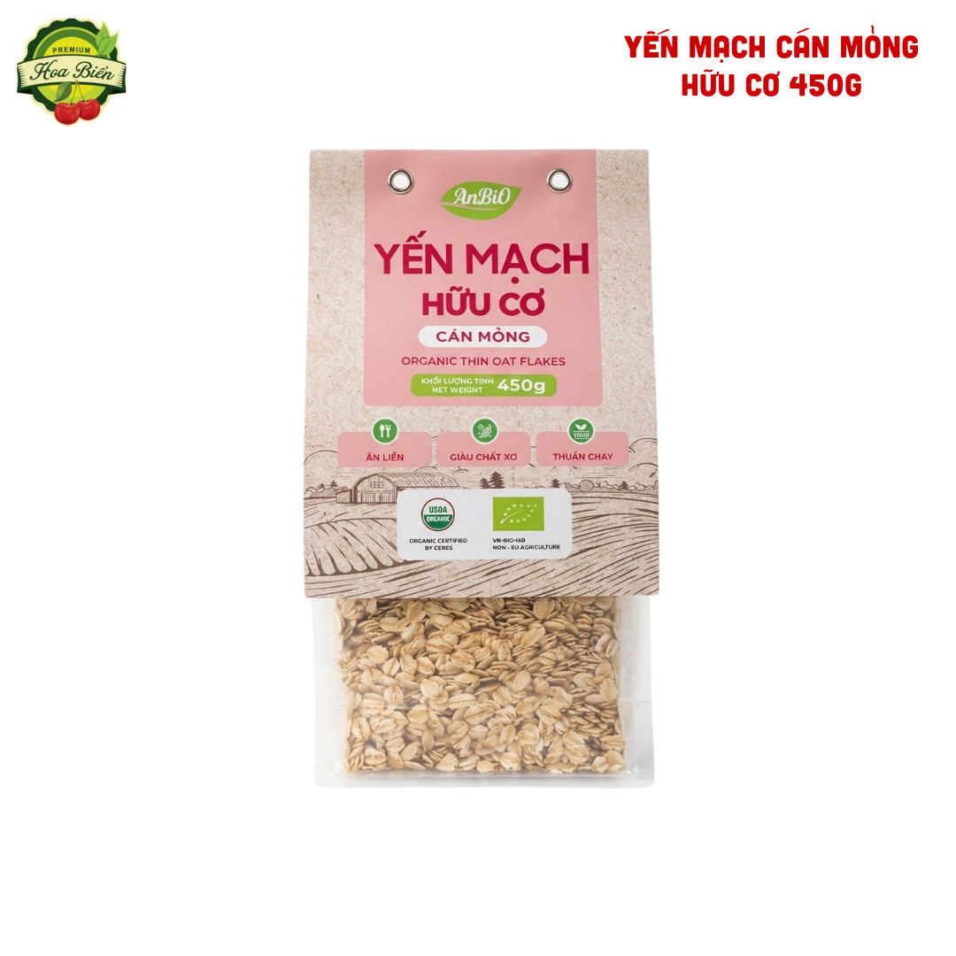 Trái cây Hoa Biển YẾN MẠCH CÁN MỎNG HỮU CƠ 450G